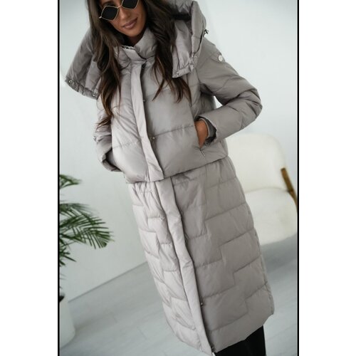 Pri Quilted 2-in-1 Insulated coat Can be worn as a jacket Slike