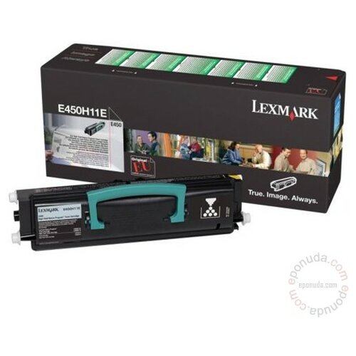 Lexmark E450H11E black toner Slike