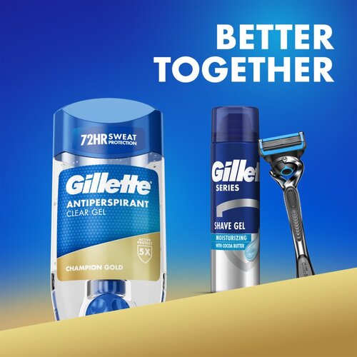 Gillette Champion Gold Antiperspirant Clear Gel gel antiperspirant za mu&amp;scaron;karce 70 ml Slike