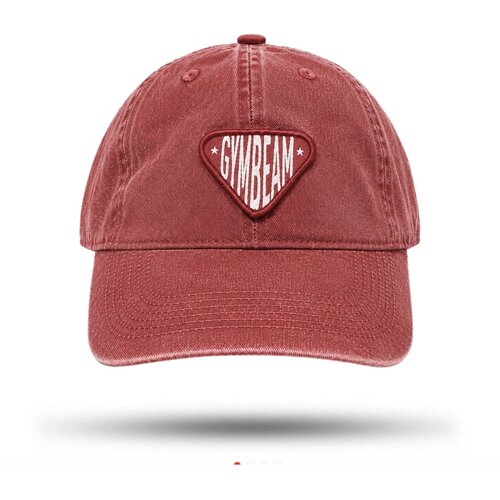 GymBeam sunday dad cap washed burgundy uni Slike