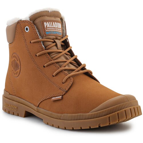 Palladium Pol&amp;scaron;kornji sp20 Cuff Leather Waterproof WL 79067-257-M Mahogany Kostanjeva Slike