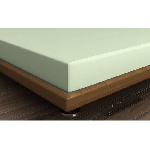 Mijolnir Svijetlo zelena pamučna plahta s gumom 140x200 cm &amp;ndash; Slike