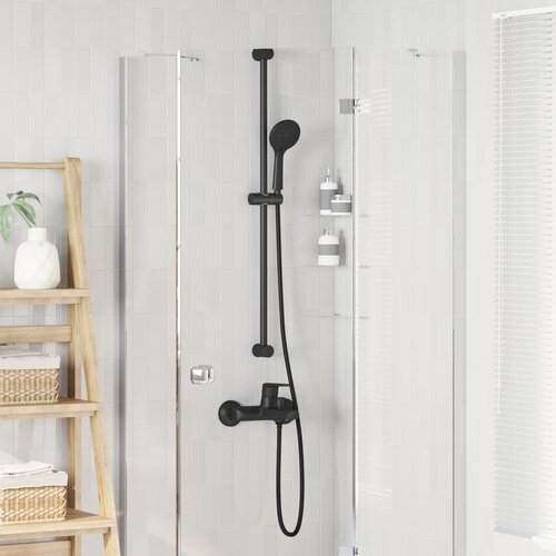  Set glave tu&amp;scaron;a Crna 150 cm ABS plastika Slike