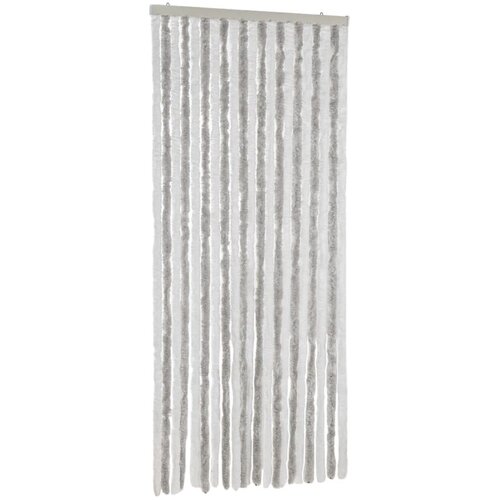  Zastor protiv muha svjetlosivi i bijeli 90 x 200 cm od &amp;scaron;enila Slike