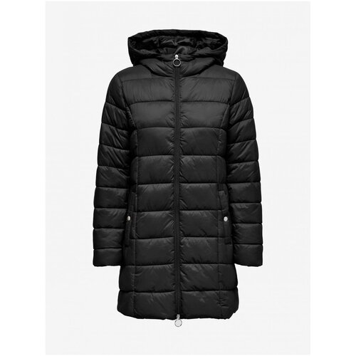 JDY Black Quilted Coat Zulu - Women Slike