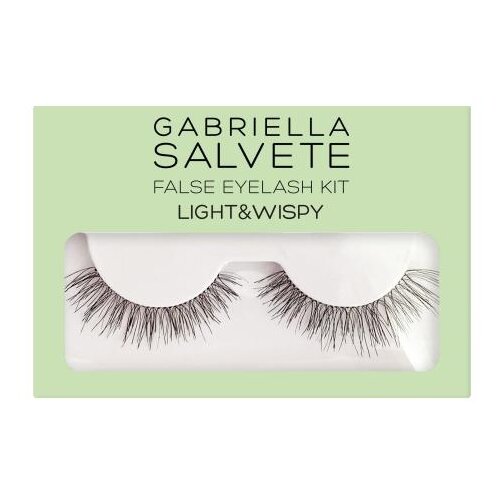 Gabriella Salvete False Eyelash Kit Light &amp;amp; Wispy umetne trepalnice 1 kos Slike
