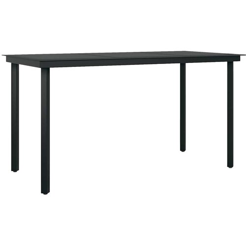  5-dijelni vrtni blagovaonski set s jastucima poliratan i staklo Smeđa 140 x 70 x 74 cm Slike