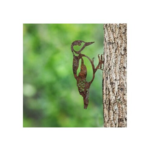 WALLXPERT decorative object figura bird on the branch 01 brown Cene