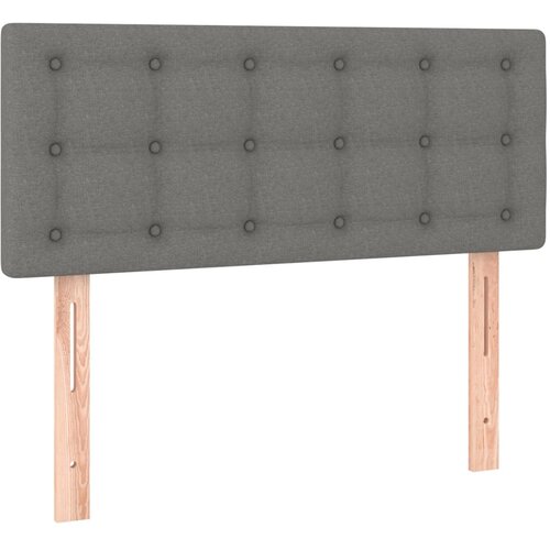 Maison Chic posteljno vzglavje - vzglavna omarica - nočna omarica temno sivo 90x5x78/88 cm blago, (21707035) Slike