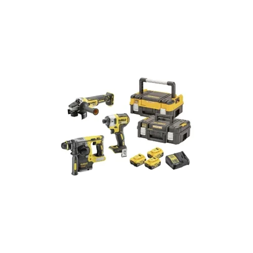 Dewalt set aku bušilica -odvijač – brusilica 18V 3 x 5.0Ah u TSTAK koferu DCK305P3T