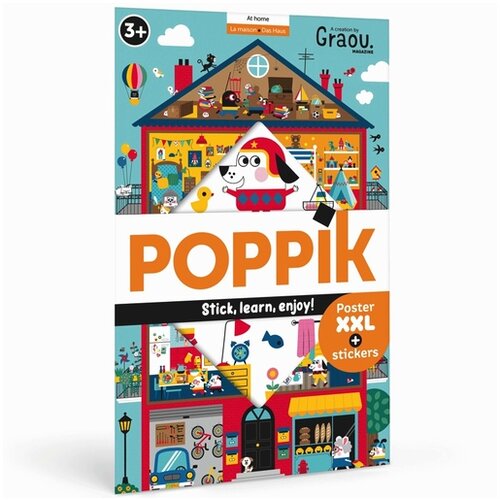 Poppik Edukativni poster s nalepnicama Otkrića Kuća 3+ Slike