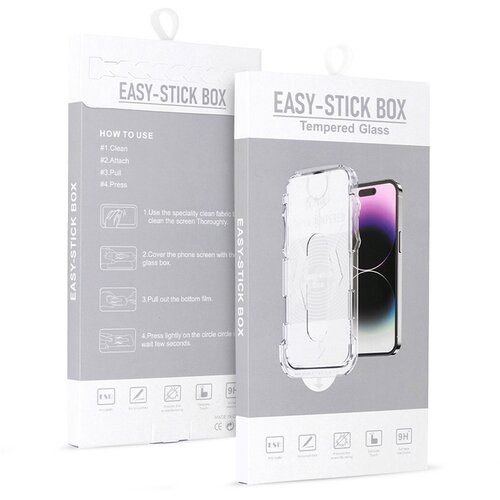  EASY-STICK KUTIJA S PUNIM LJEPILOM OD KALJENOG STAKLA ZA IPHONE 11 PRO MAX BLACK Cijene
