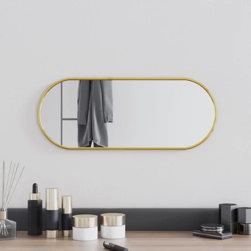  Zidno ogledalo zlatna 50x20 cm ovalno