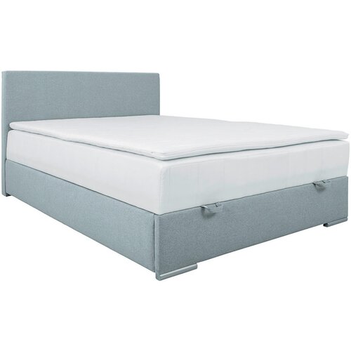 CARRYHOME POSTELJA Z VZMETNICO 140 cm x 200 cm , tekstil svetlo modra Slike