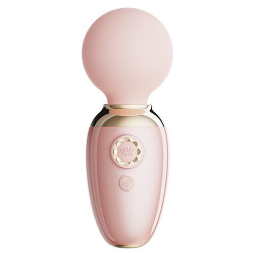 Zalo Ava Heating Mini Wand Vibrator with App Control Light Pink Cene
