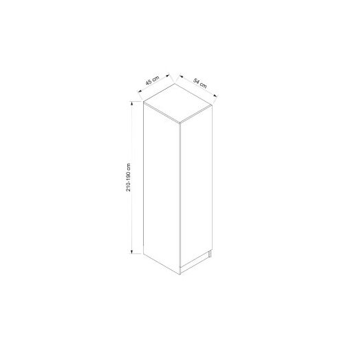 Hanah home Ormar Minar Kale-8689, 45x190x52 cm, Bijela Slike