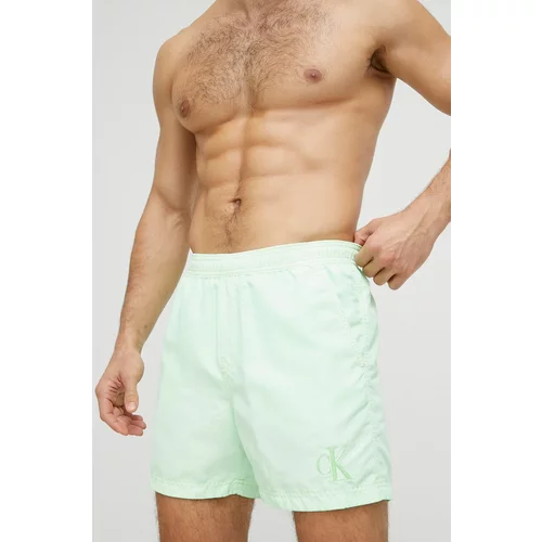 Calvin Klein Kratke hlače za kupanje boja: zelena