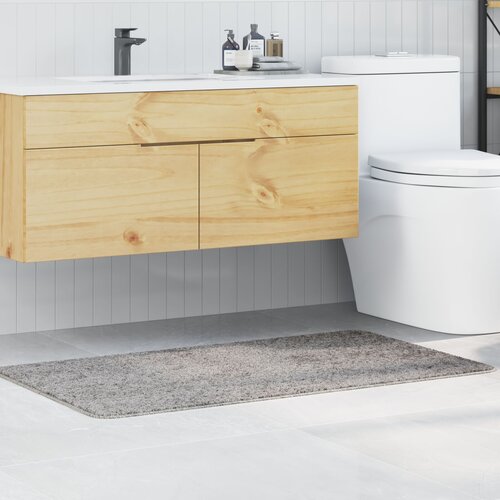 VidaXL Siva Poliester 70 x 120 cm Kupaonska prostirka Pravokutna Slike