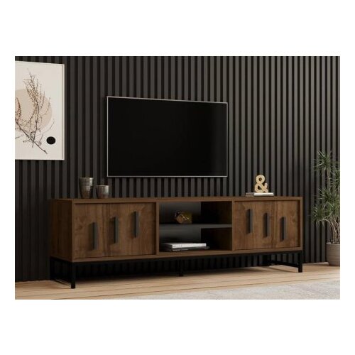 Home_Line tv polica shape walnut Slike