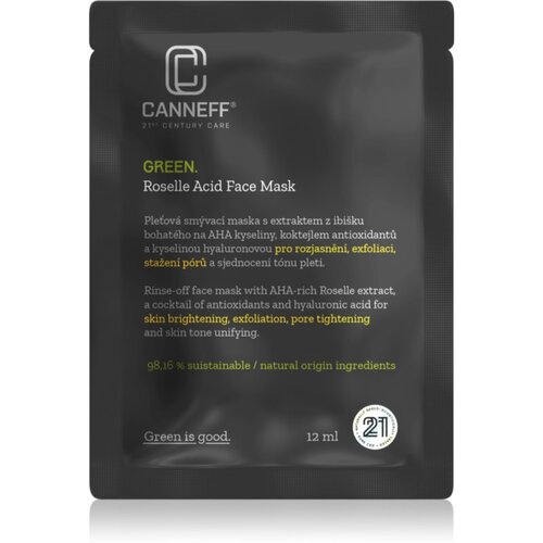 Canneff Green Roselle Acid Face Mask eksfoliacijska maska z AHA 12 ml Cene