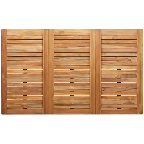  Vrtni set za objed 5 pcs Masivni teak drvo i nehrđajući čelik Slike