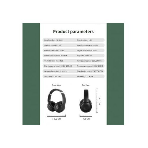 Sodo bluetooth slu&amp;scaron;alice SD-1010 plave Slike