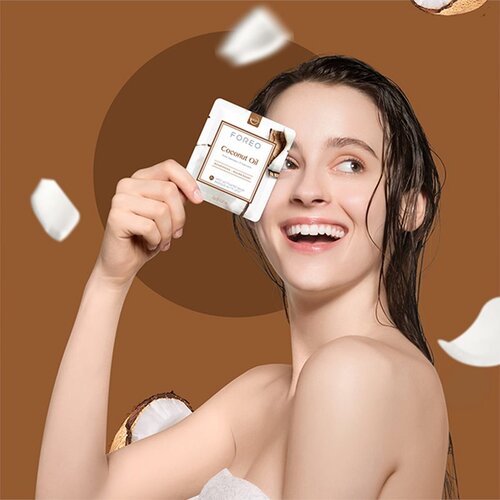 Foreo UFO&amp;trade; Coconut Oil globinsko hranilna maska 6 x 6 g Slike