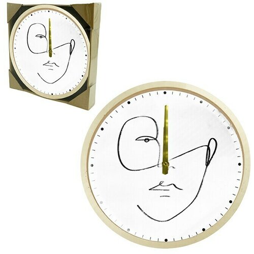  Stenska ura Face (premer: 30 cm, bela barva) Cene