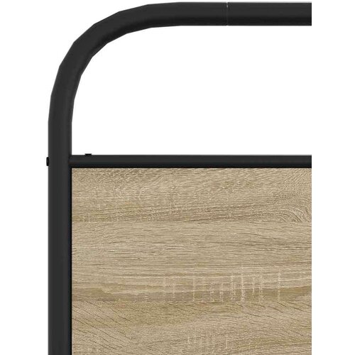 VidaXL okvir kreveta bez madraca dimljena boja hrasta 80x200 cm drveni Slike