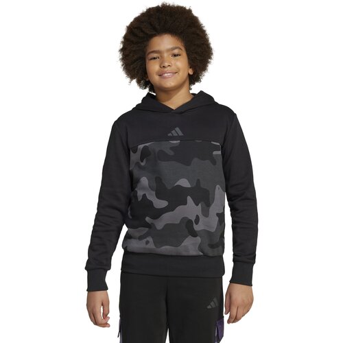 Adidas Duks za dečake J Camo Fl Hd, JN2220, Crno-Sivi Cene