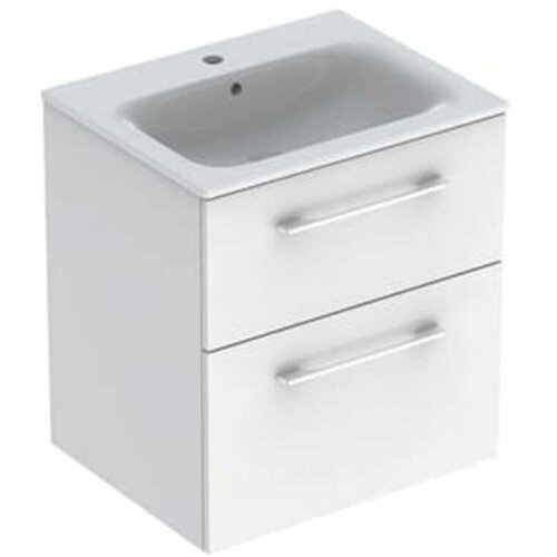 Geberit 501.232.00.1 Selnova Square 55 x 50 cm umivalnik z omarico Cene