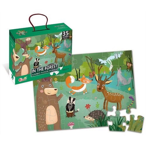 Puzzle velike podne na životinje, 35 komada &amp;Scaron;umske životinje Slike