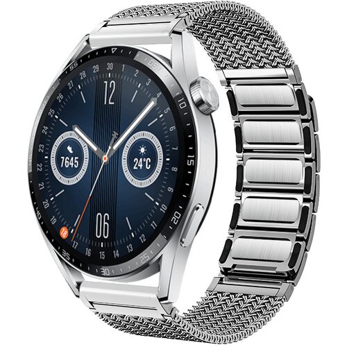 INF premium nerjaveče jeklo pašček za huawei GT3/GT4/Watch 3 pro silver, (22064091) Cene