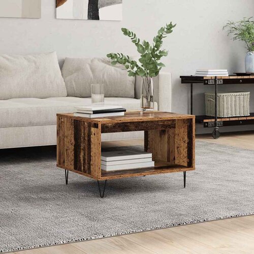  Kava Stol Staro drvo 60 x 50 x 40 cm Konstruirano drvo Slike
