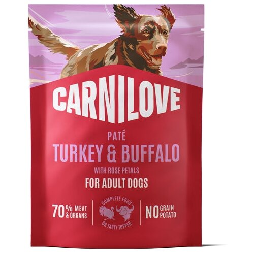 Carnilove Dog Adult vrečka, pate - puran in bivol - 300 g 300 g Cene