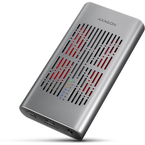 Axagon EEM2-20GD priključna stanica za disk za pohranu podataka USB 3.2 Gen 2 (3.1 Gen 2) Type-C Crno, Sivo Slike