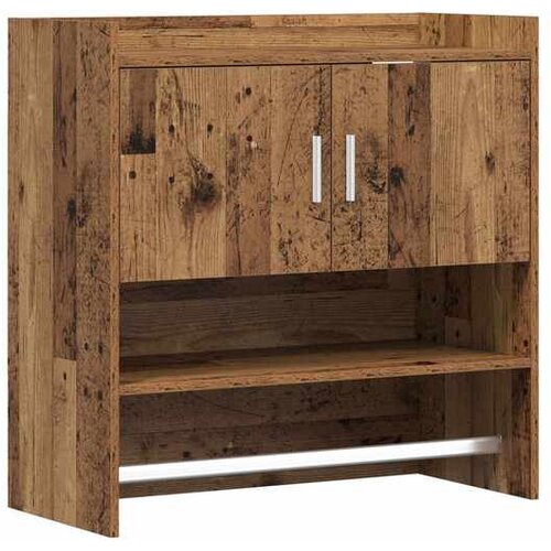 vidaXL Zidna polica Zidna montaža Staro drvo 80 x 36 x 80 cm - Staro drvo Cijene