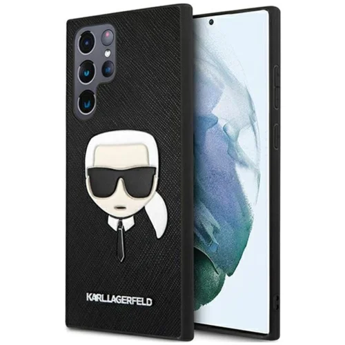 Karl Lagerfeld originalen ovitek KLHCS22LSAKHBK za samsung galaxy S22 ultra 5G črna zaščita - karls head