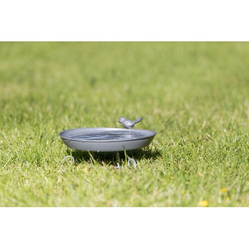  pojilica za ptice na metalnom stalku &amp;oslash; 22 cm Slike