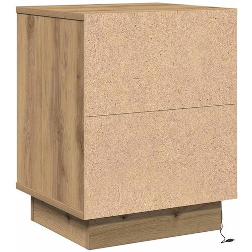  Noćni ormar s ladicama 2 pcs Umjetnički hrast 39 x 34,5 x 50 cm Slike