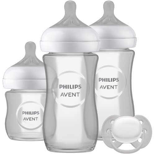 Avent SET NATURAL RESPONSE STAKLENA FLASICA SA VARALICOM 0727 Cene