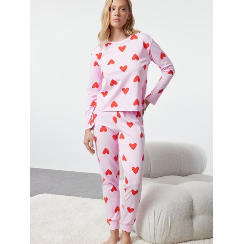 Trendyol Ženski set pidžame Thmaw21Pt0566, Roze Cene
