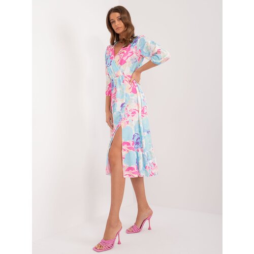 RUE PARIS Dress-WN-SK-704-1.10X-light blue Cene