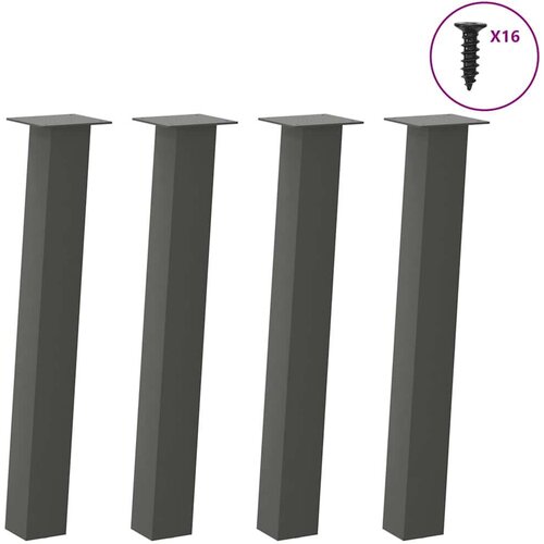 VidaXL noge stolića za kavu 4 kom antracit 72 cm čelik Slike