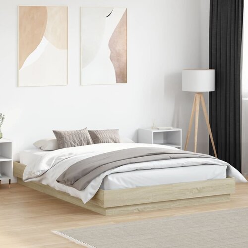 Furnova Posteljni okvir sonoma hrast 160x200 cm inženirski les, (21935275) Slike