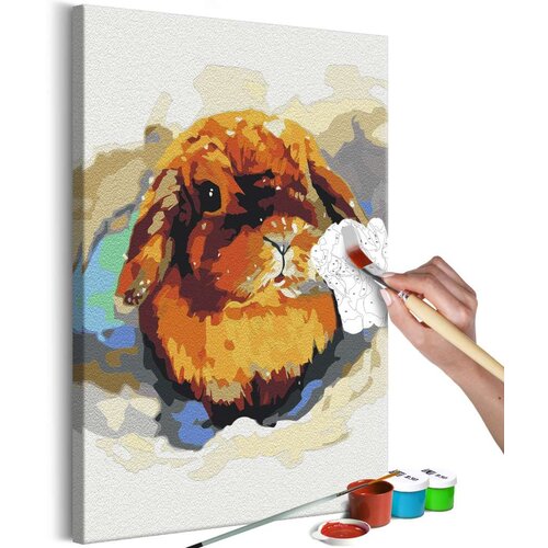  Slika za samostalno slikanje - Bunny in the Snow 40x60 Slike