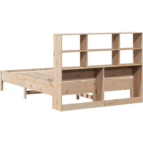 vidaXL Krevet s regalom za knjige bez madraca 120x200 cm od borovine Cijene