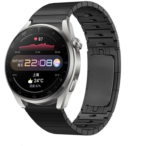 INF Hitro snemljiv črn pa&scaron;ček iz nerjavečega jekla za uro Huawei GT3/GT2 Pro 46 mm, (5000264375) Cene