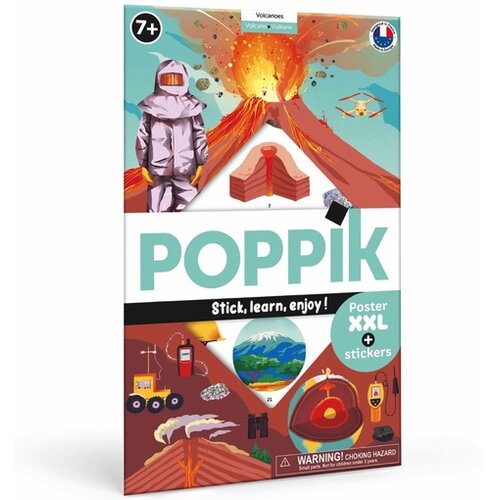 Poppik Edukativni poster s nalepnicama Otkrića Volcans 7+ Slike