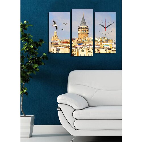 Wallity zidni sat 3PATCSMOR-5, 66x45 cm, 3 dela Cene